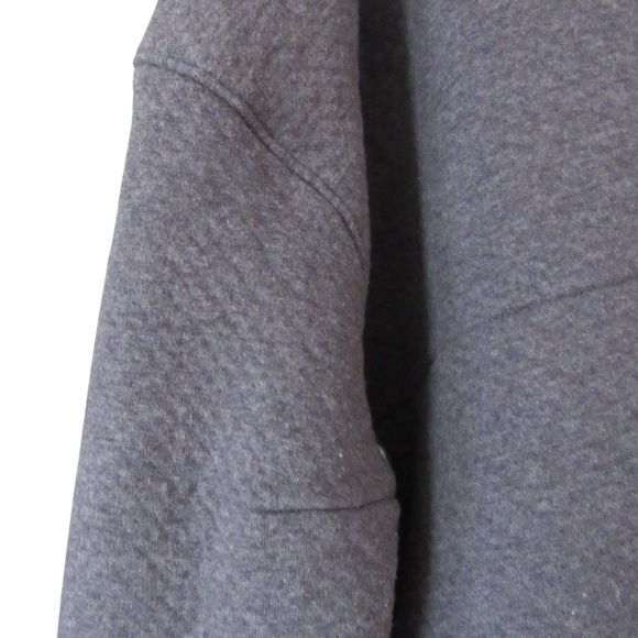 Lunya Restore Double Faced Pullover Medium Dark Gray Hoodie Boxy Pima Cotton - Picture 6 of 11